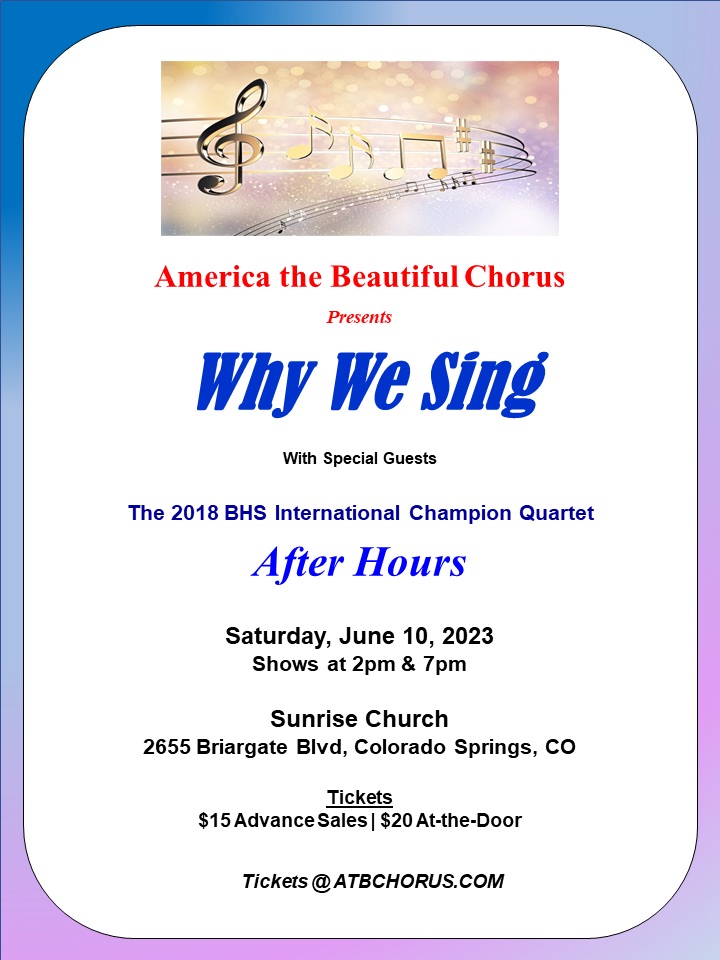 America the Beautiful Show Flyer